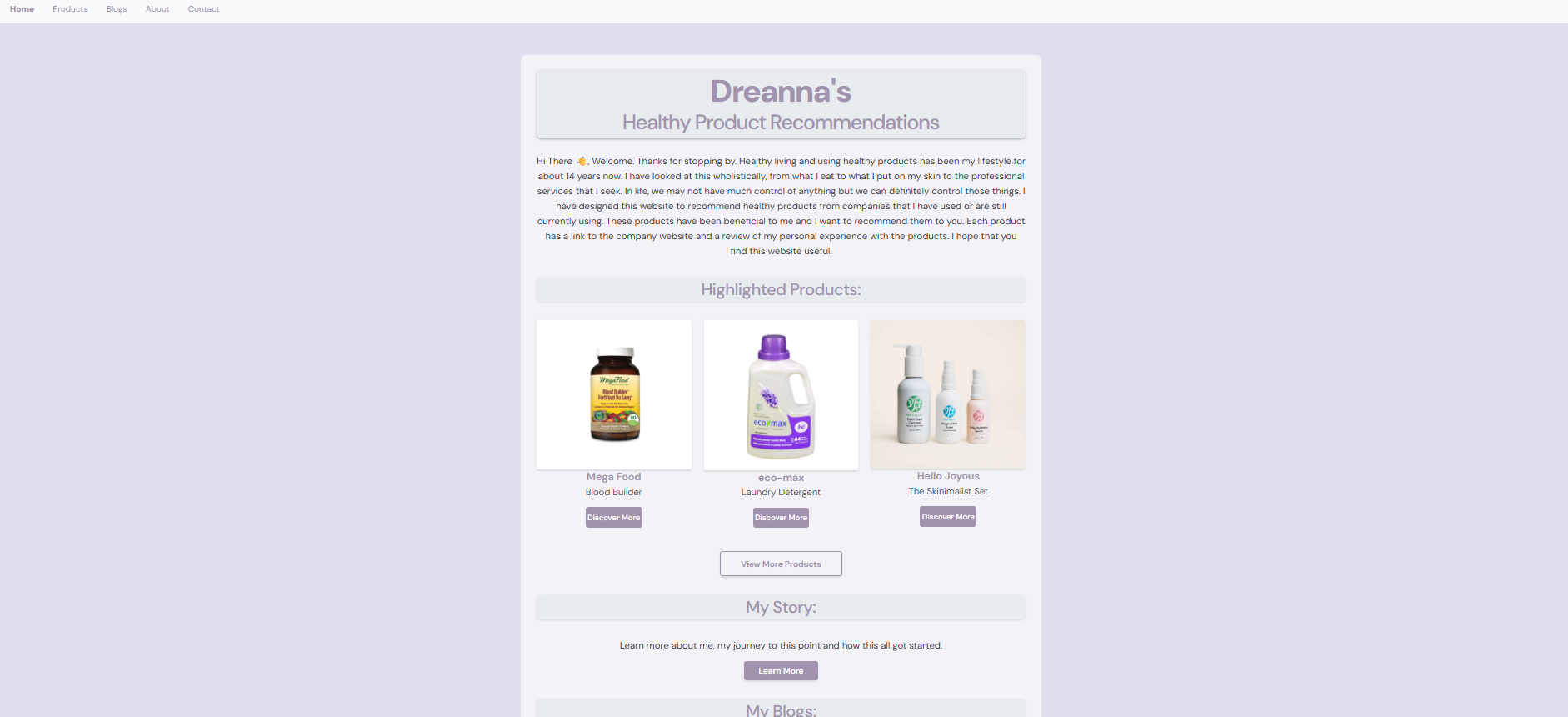 Healthy-Product-Recommendations-website